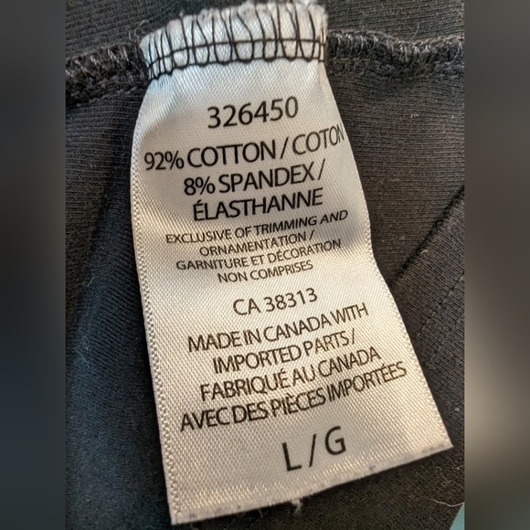 Ellen Tracy black stretch woman's tee shirt size Large - Picture 5 of 5